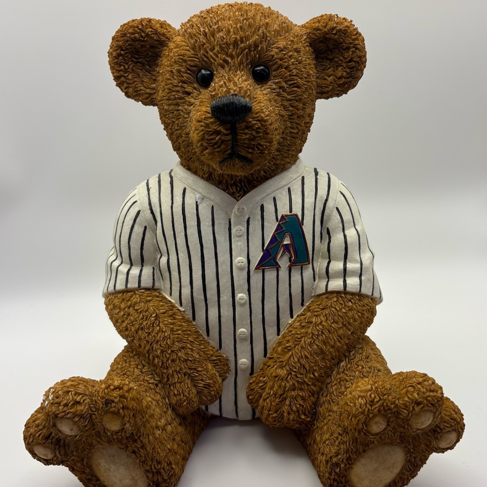 Arizona Diamondbacks Teddy Bear Ceramic Coin Bank Powerplay Teddies Baseball